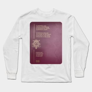 Belgium Passport Long Sleeve T-Shirt